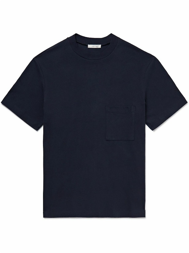 Photo: The Row - Beau Cotton-Jersey T-Shirt - Blue