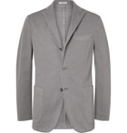 Boglioli - Navy K-Jacket Slim-Fit Unstructured Stretch-Cotton Twill Suit Jacket - Gray