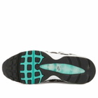 Nike Air Max 95 Og Sneaker in White/Jade/Metallic