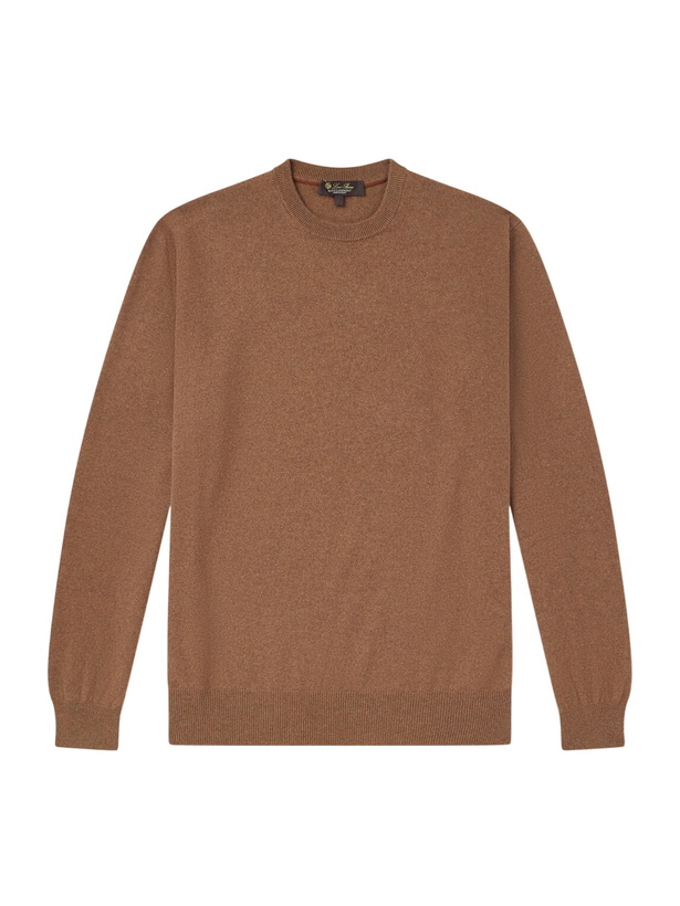 Photo: Loro Piana - Slim-Fit Baby Cashmere Sweater - Brown