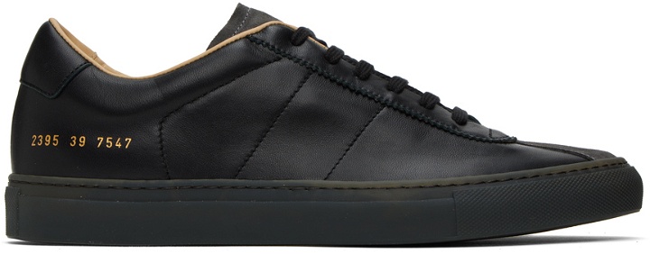 Photo: Common Projects Black Court Classic Sneakers