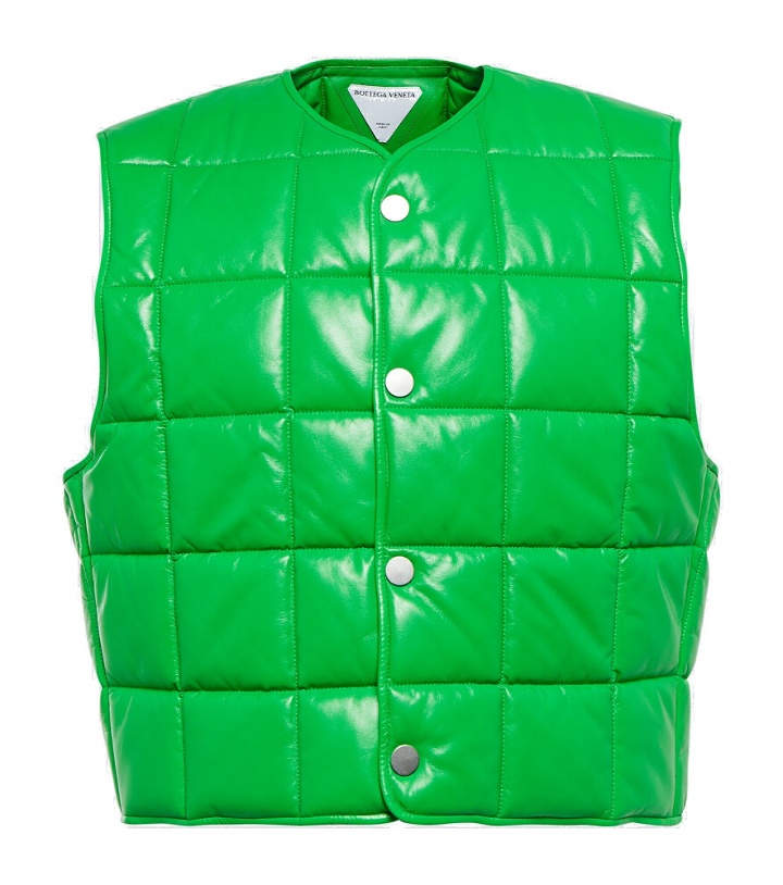 Photo: Bottega Veneta - Quilted leather vest