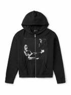 Enfants Riches Déprimés - Assemblage Printed Cotton-Jersey Hoodie - Black