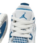 Air Jordan 4 Retro OG TD Sneakers in Off White/Military Blue/Neutral Grey