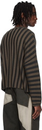 Eckhaus Latta Brown & Gray Keyboard Sweater