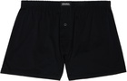 ZEGNA Black Filoscozia Cotton Boxers