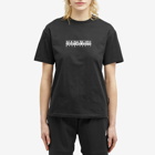 Napapijri Women's Box Logo T-Shirt in Black