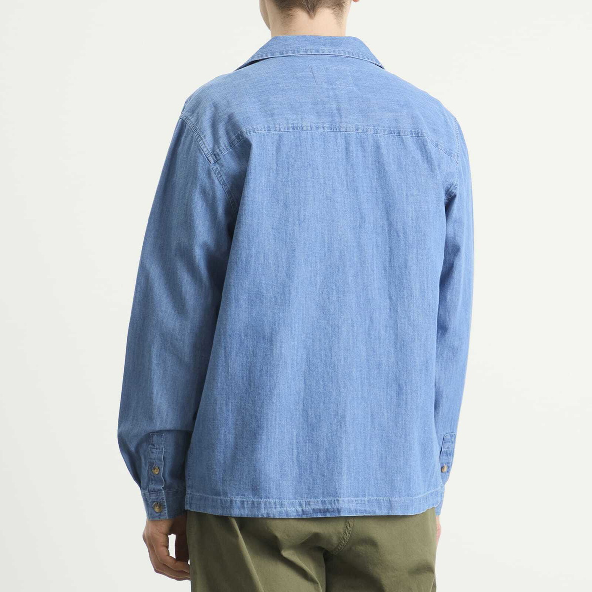Kestin Men's Durno Overshirt in Washed Denim