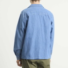 Kestin Men's Durno Overshirt in Washed Denim