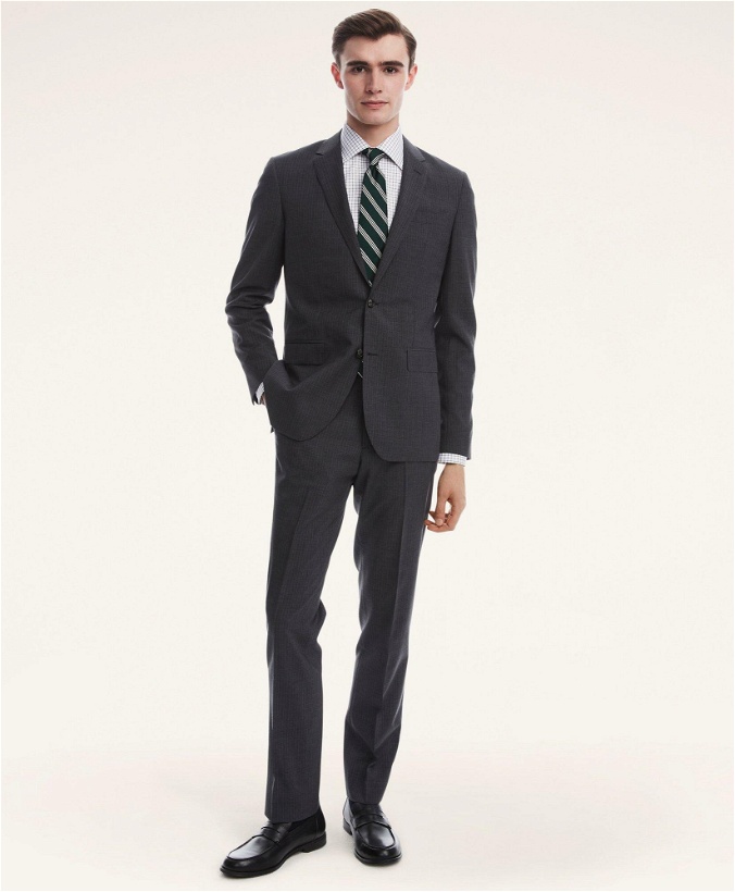 Photo: Brooks Brothers Men's Milano Fit Pinstripe 1818 Suit | Grey