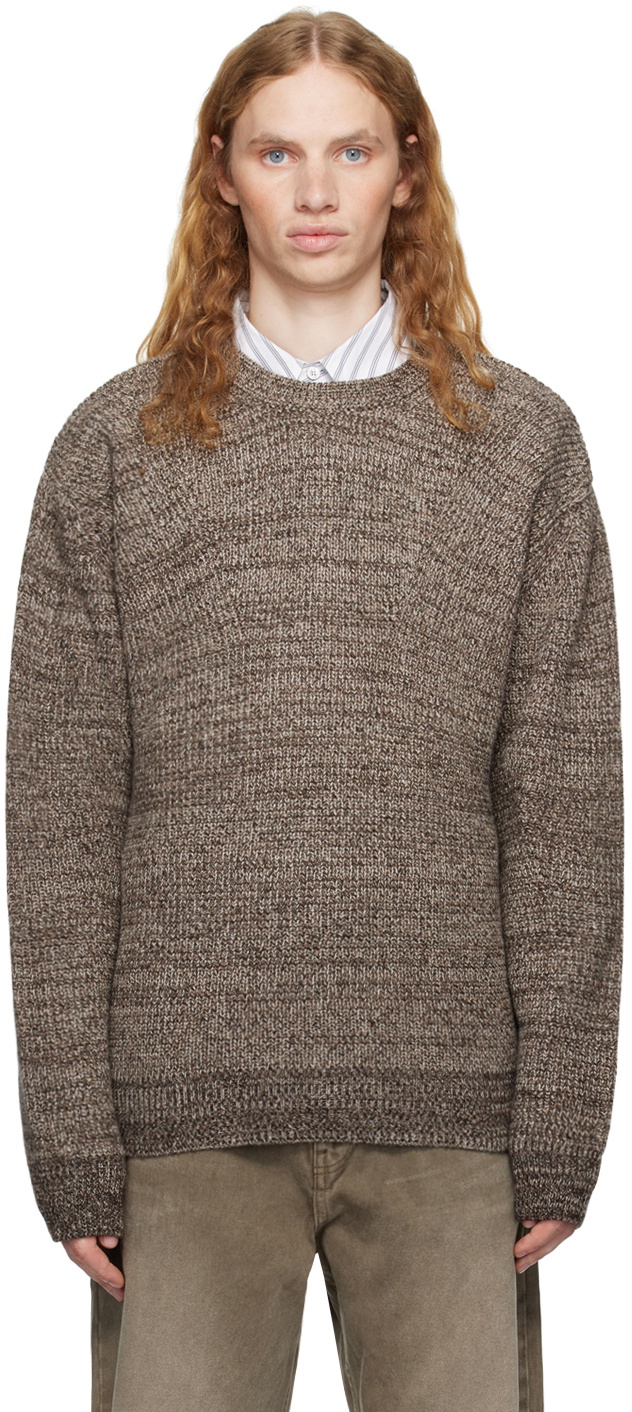 COOR Brown Cashpop Tweed Sweater