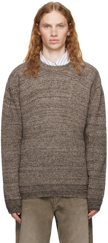 Photo: COOR Brown Cashpop Tweed Sweater