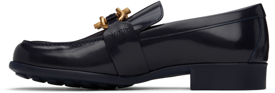 Bottega Veneta Navy Monsieur Loafers