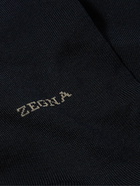 Zegna - Logo-Embroidered Cotton-Blend Socks