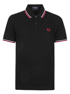 FRED PERRY - Logo Piquet Cotton Polo Shirt