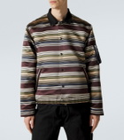 Sacai Striped blouson jacket