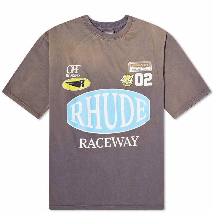 Photo: Rhude Men's Raceway T-Shirt in Vintage/Grey