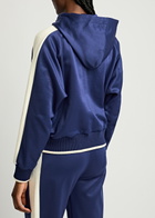 Wales Bonner Mantra Hooded Jersey Sweatshirt Navy
