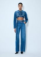Jean Paul Gaultier Zip-Belt Denim Jeans