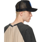 AMIRI Black 'MA' Trucker Cap