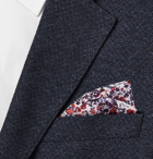 Paul Smith - Floral-Print Silk-Twill Pocket Square - Purple