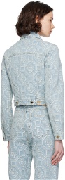 Casablanca Blue Button Denim Jacket