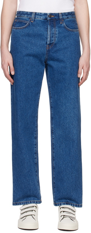 Photo: The Row Indigo Morton Jeans