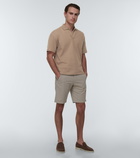 Loro Piana Cotton and linen polo shirt