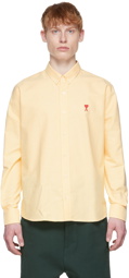 AMI Alexandre Mattiussi Yellow & White Ami De Coeur Shirt