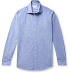 RICHARD JAMES - Slim-Fit Cotton-Chambray Shirt - Blue