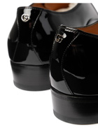 GUCCI - Logo-Embellished Patent-Leather Oxford Shoes - Black