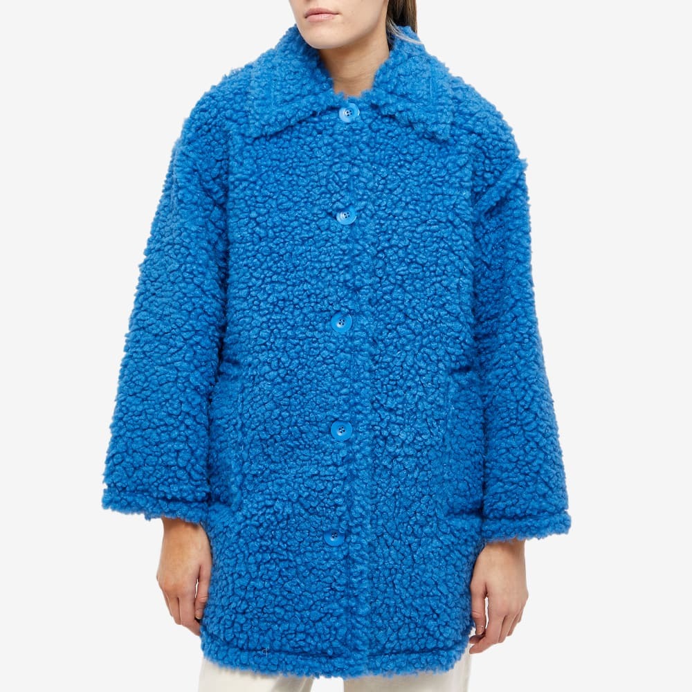 Faux Shearling Studio Coat Stand Stand Studio Blue Coat Stand