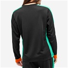 Wales Bonner Women's Long Sleeve Commune T-Shirt in Black/Green/Orange