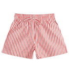 GANNI Women's Elasticated Shorts in Barbados Cherry