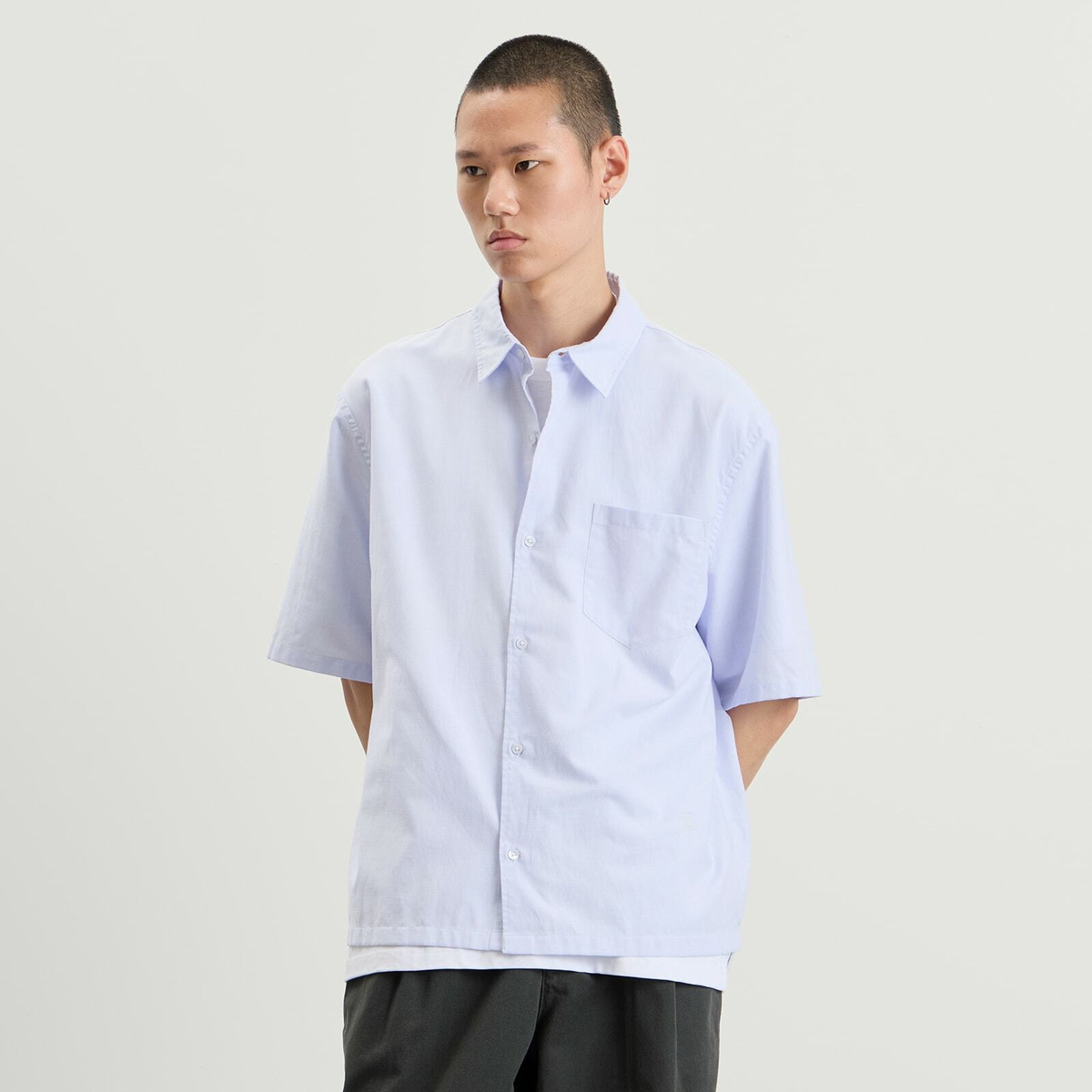 END. Men's Hang Shirt in Sky Blue