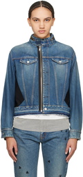 UNDERCOVER Indigo & Black Paneled Denim Jacket