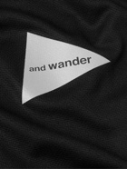 And Wander - Logo-Print Polartec® Fleece Base Layer - Black