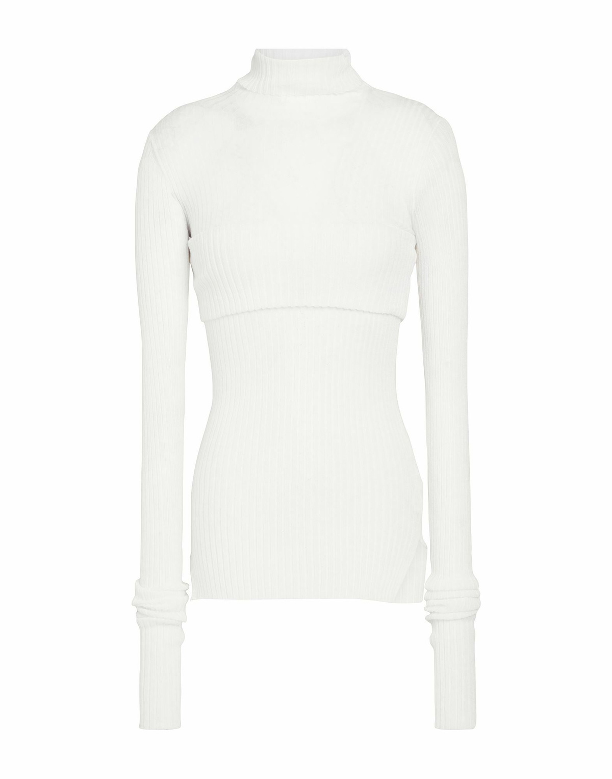 Quira Womens Turtleneck in Off white