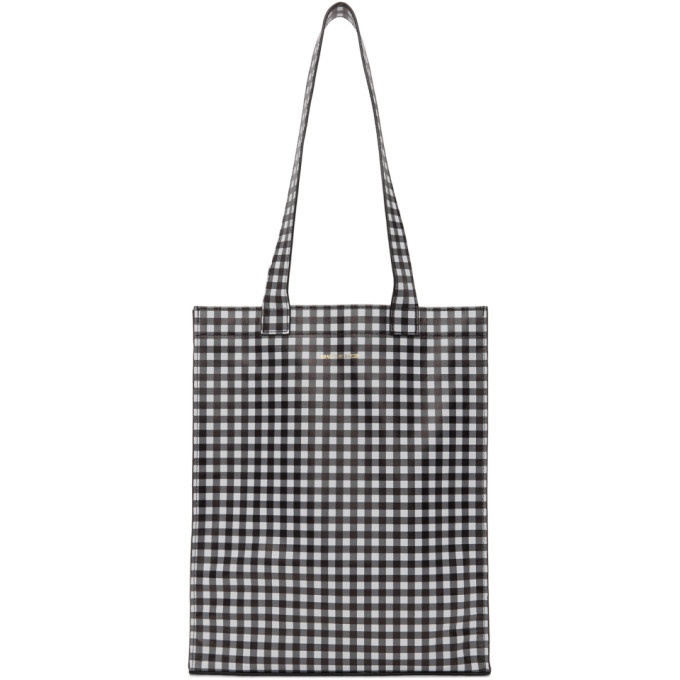 Photo: Ernest W. Baker Black and White Check Tote