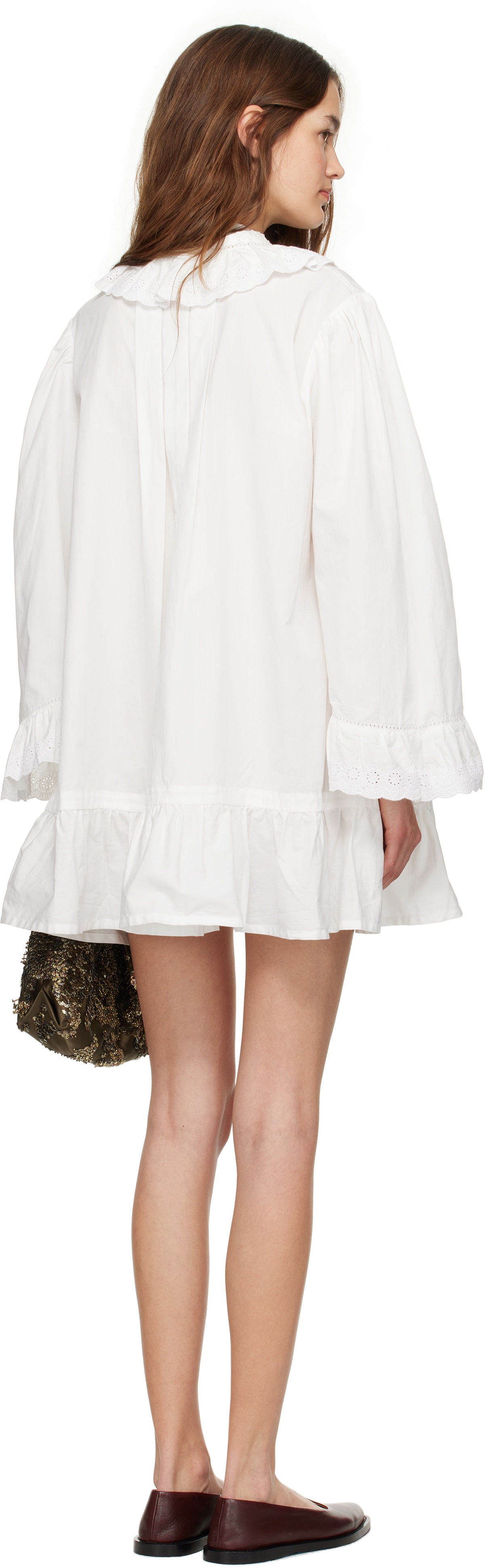 Bode White Petaluma Minidress