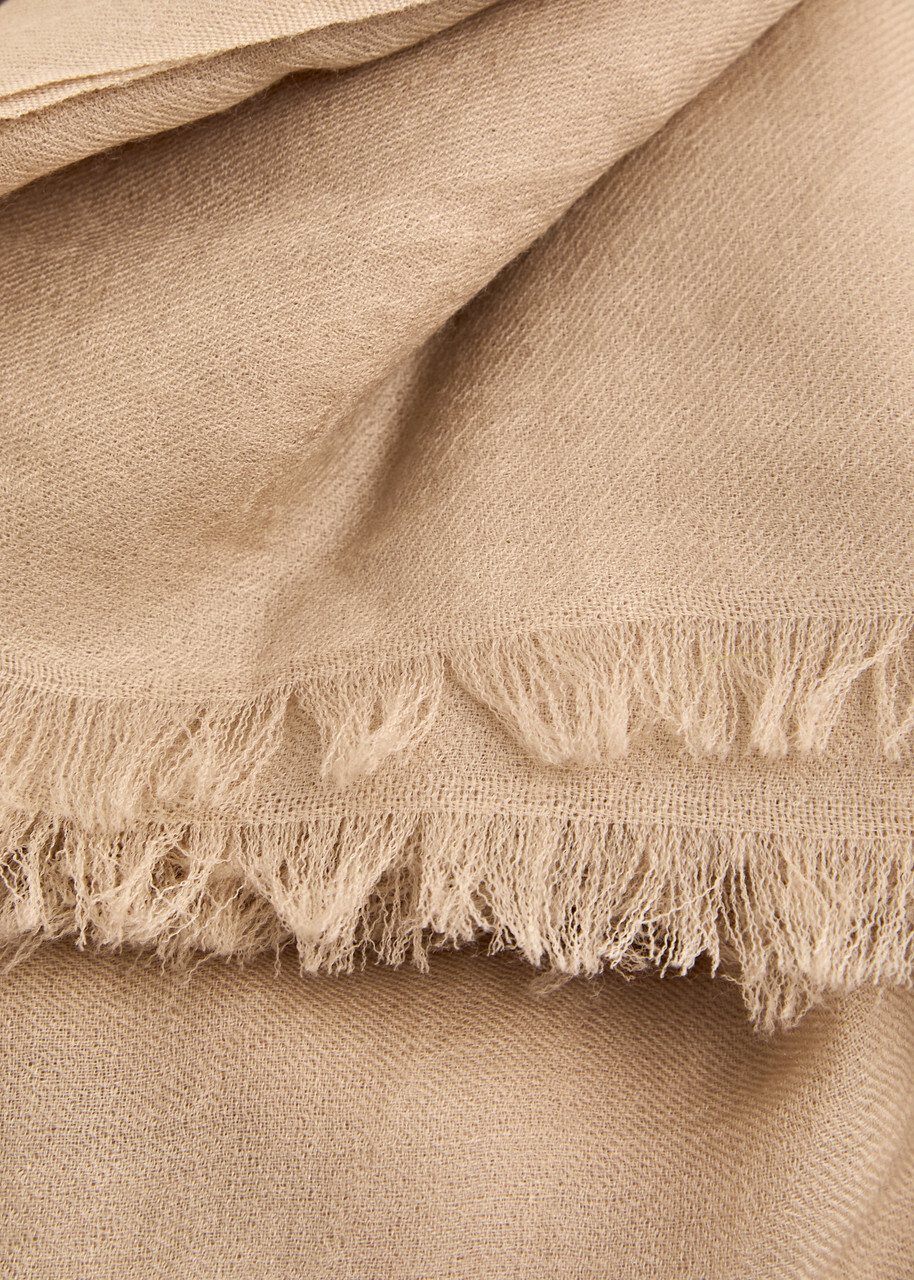 Vince Cashmere Scarf - Beige - One Size