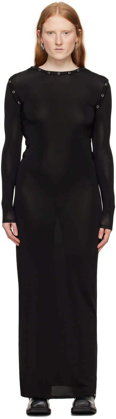Y/Project Black Snap Off Maxi Dress