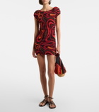 Pucci Marmo smocked minidress