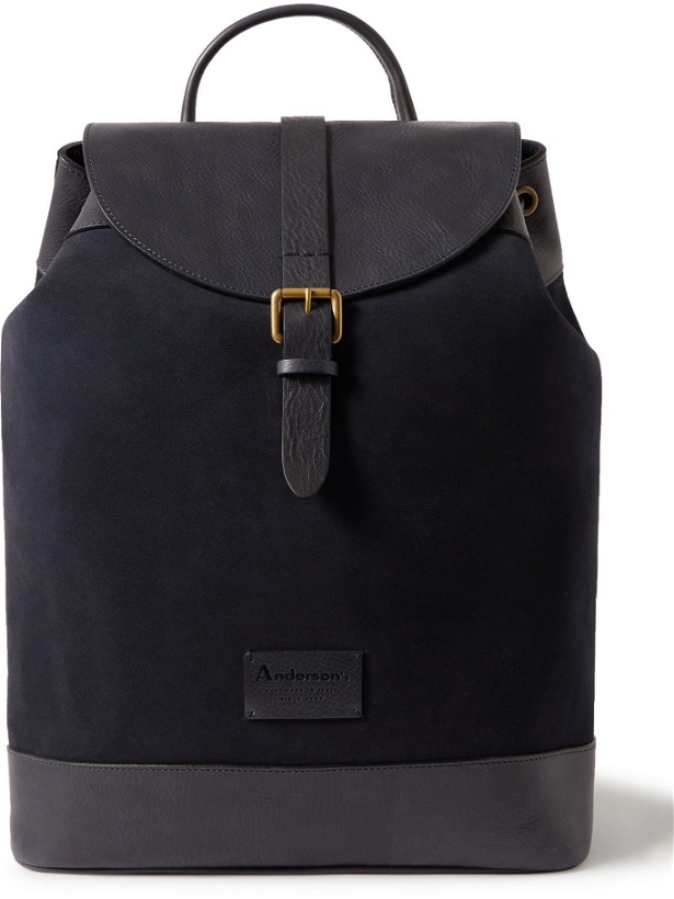 Photo: ANDERSON'S - Suede and Full-Grain Leather Backpack