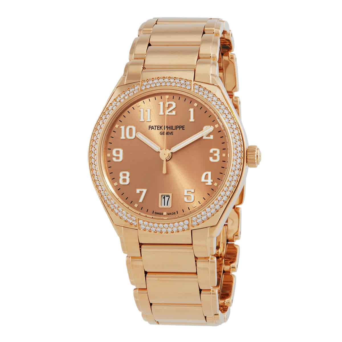 Patek Philippe Twenty-4 Automatic Diamond Rose Gold Dial Ladies Watch 7300-1200R-011