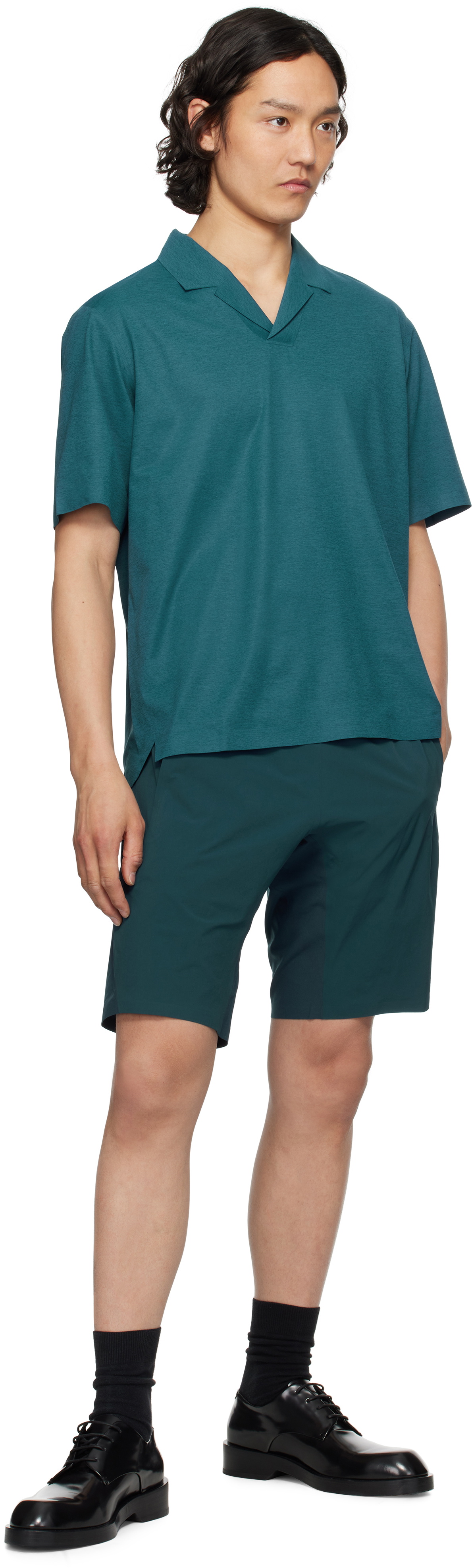 Veilance Blue Secant Comp Shorts
