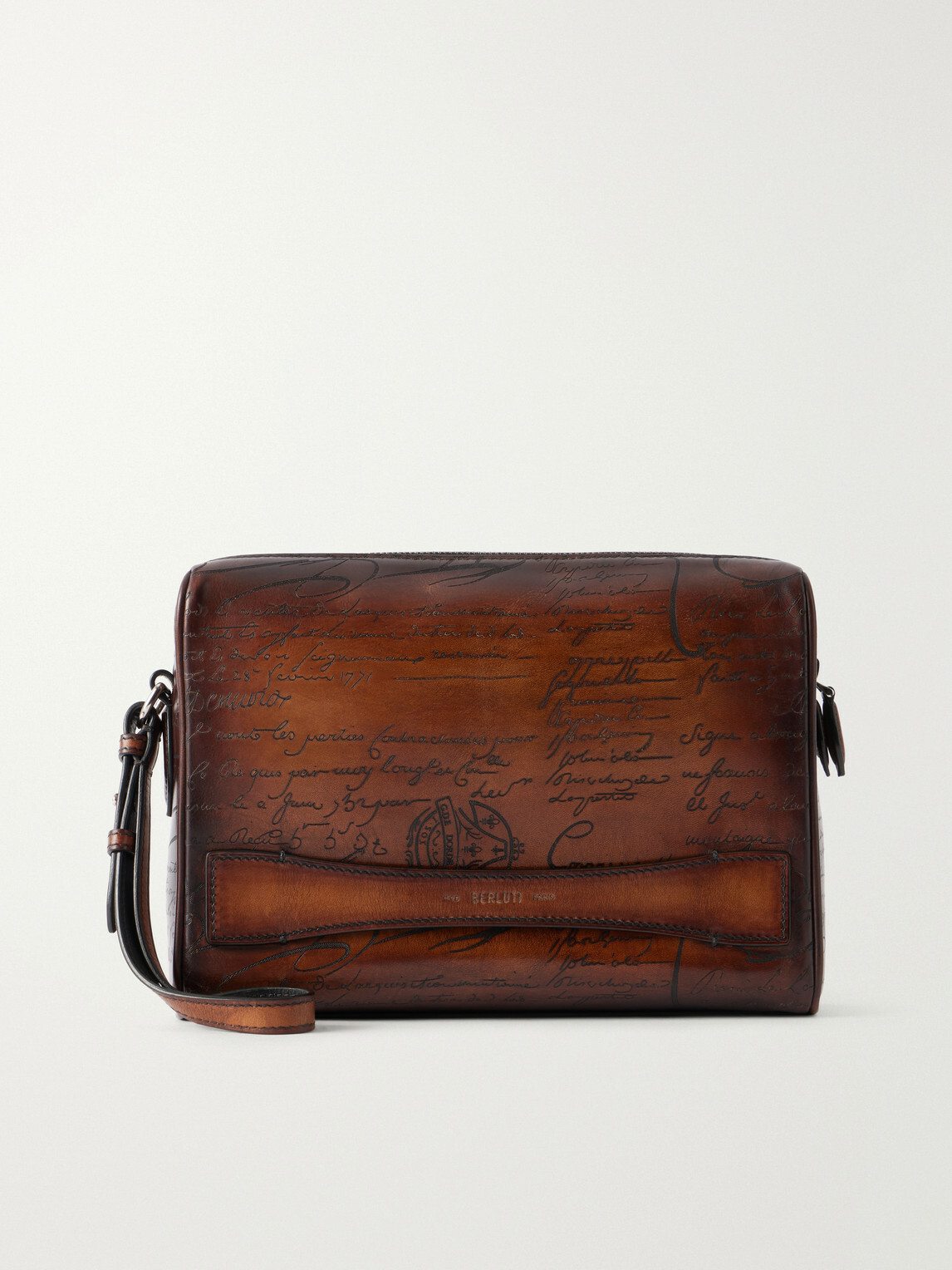 Berluti - Rosewood Scritto Venezia Leather Pouch