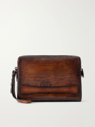Berluti - Rosewood Scritto Venezia Leather Pouch