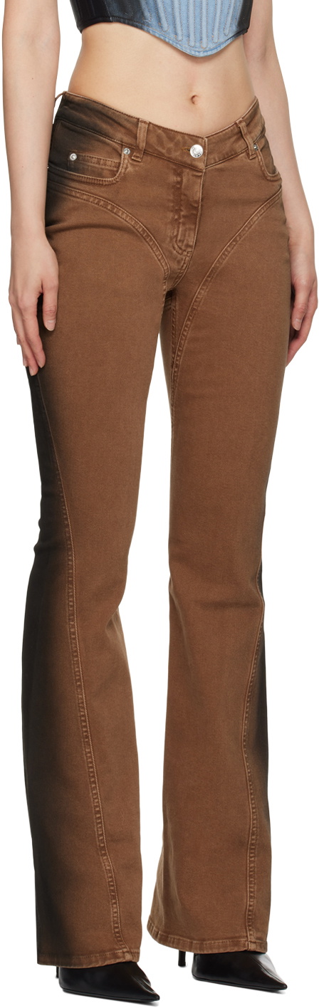 MUGLER ジーンズ Mugler Split Two-Tone Jeans | Saks Fifth Avenue