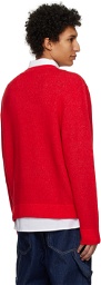Hugo Red Jacquard Sweater